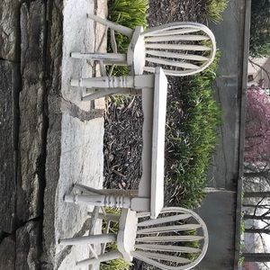 American girl size farm table & 2 chairs